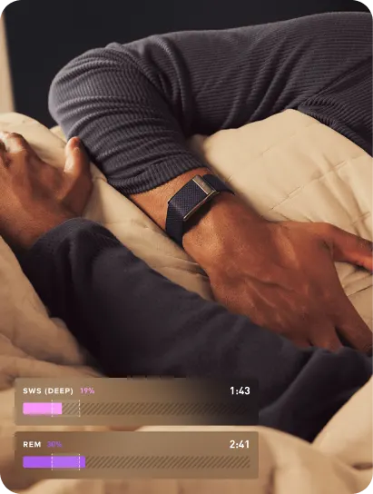 WHOOP band | sleep stages overlay